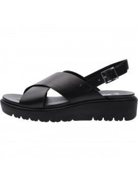 Sandales compensées noir ARA