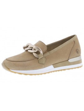Mocassins compensés beige avec ornement Remonte