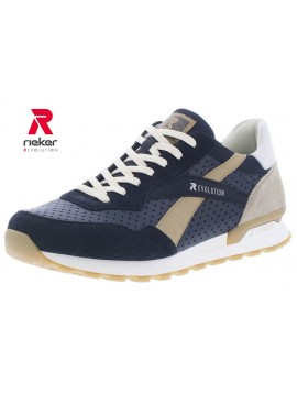 Baskets bleues conforts hommes Rieker