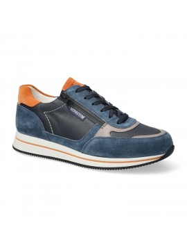 Baskets bleues confortables hommes Mephisto