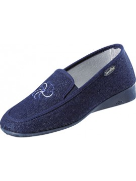 Chaussons Marie-Lise bleus jeans Semelflex