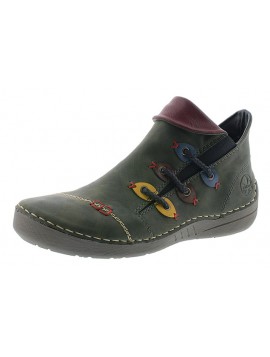 Chaussures confort vert sapin RIEKER