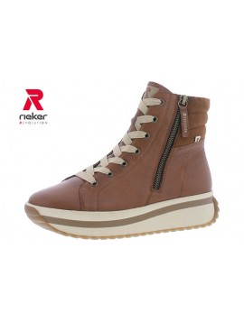 Baskets marrons montantes à plateforme RIEKER