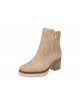 Bottines à talon beiges RIEKER