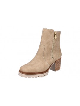 Bottines à talon beiges RIEKER