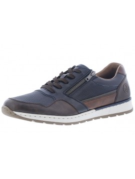 Baskets bleu foncé et marron RIEKER