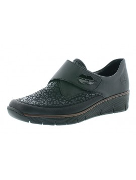 Chaussures noires scratch RIEKER
