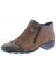 Chaussures confort marron et paillettes RIEKER