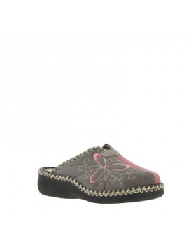 Mules Bamara Brodées roses La Maison de l'Espadrille