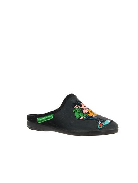 Mules Gaston noires La Maison de l'Espadrille