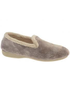 Chaussons fermés fourrés gris Besnard