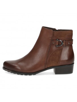 Bottines cuir et nubuck marron Caprice