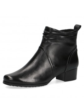Bottines cuir noir à enfiler Caprice