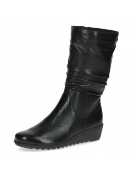 Bottes noir cuir avec fermeture éclair Caprice