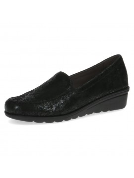 Mocassins à enfiler avec imprimé noir Caprice