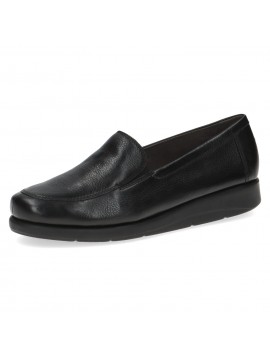 Mocassins avec des semelles compensées cuir noir Caprice