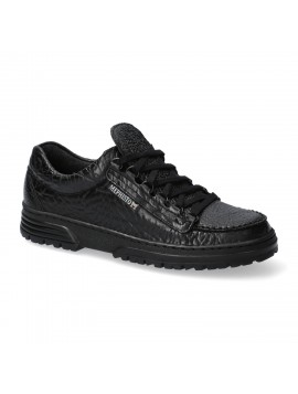 Baskets basses en cuir noir Mephisto