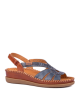 Sandales bicolores compensées Pikolinos