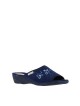 Pantoufles bleu marine à motifs fleuris LA MAISON DE L’ESPADRILLE