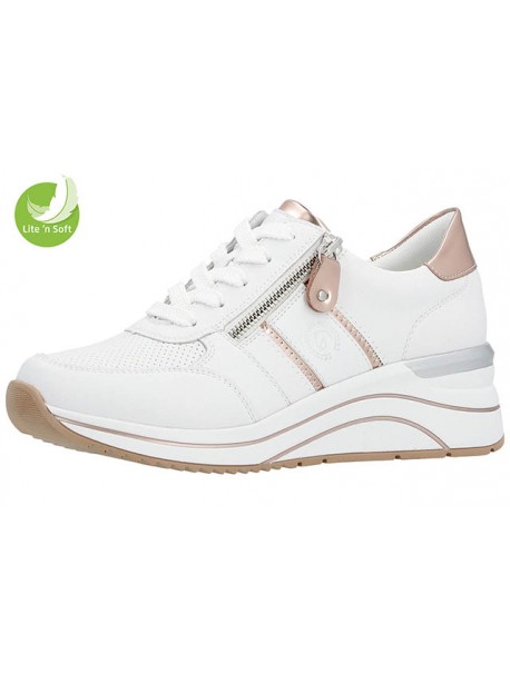 Baskets blanches et roses REMONTE