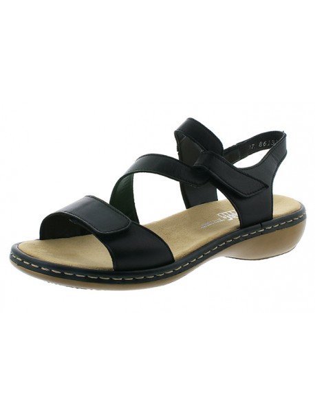 Sandales noires confort RIEKER