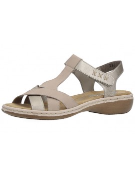 Sandales ouvertes beiges RIEKER