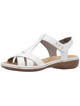 Sandales ouvertes blanches RIEKER