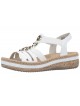 Sandales blanches d’été à perles RIEKER