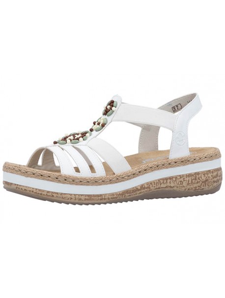 Sandales blanches d’été à perles RIEKER