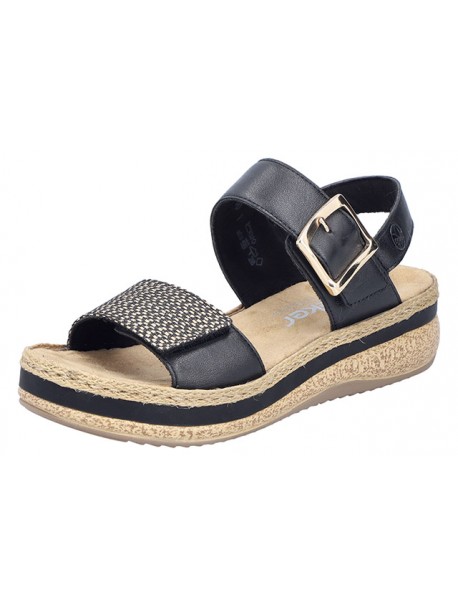 Sandales noires RIEKER