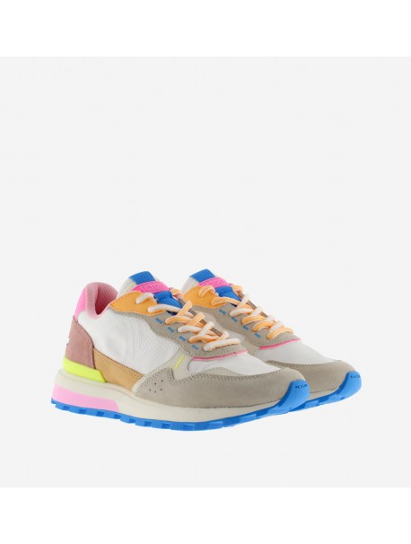 Baskets multicolores semelles bleues VICTORIA