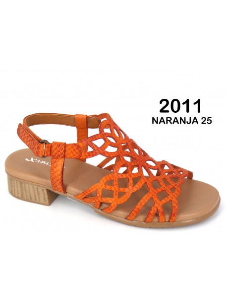 Sandales orange XAPATAN