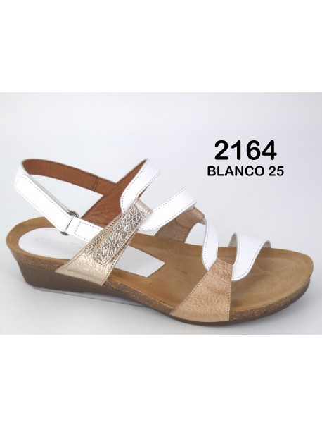 Sandales blanches et doré XAPATAN