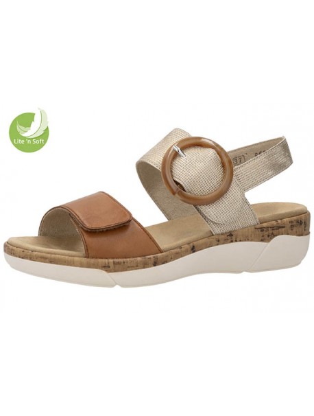 Sandales marron confort à boucle REMONTE