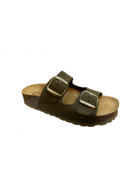 Sandales kaki faciles à enfiler I.AM