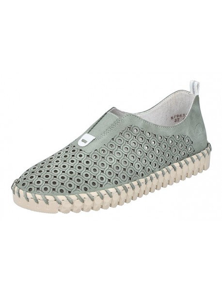 Chaussures confort vert d'eau RIEKER