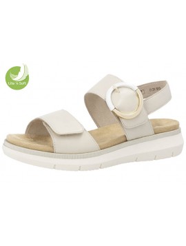 Sandales compensées blanches faciles à enfiler REMONTE