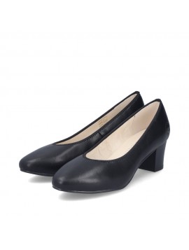Escarpins noirs talons bas RIEKER