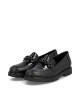 Mocassins noirs compensés à chaîne RIEKER