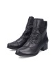 Bottines noires petit talon faciles à enfiler RIEKER