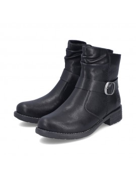 Bottines noires à boucle RIEKER