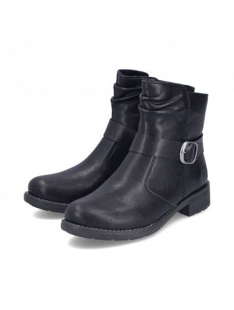 Bottines noires à boucle RIEKER