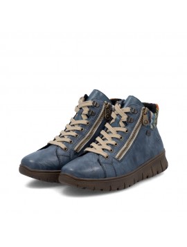 Baskets montantes bleues RIEKER
