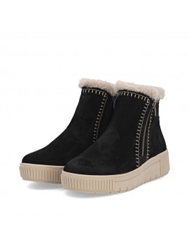 Bottines confort noires et beiges REMONTE