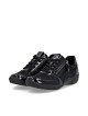Baskets basses noires effet croco REMONTE