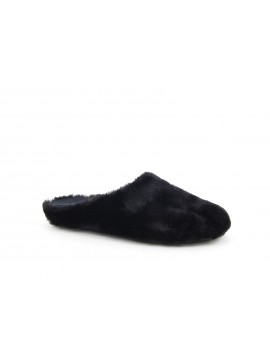 Pantoufles femme noires CHAUSS-SERVICE