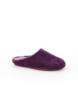 Pantoufles femme prune CHAUSS-SERVICE