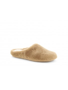 Pantoufles femme camel CHAUSS-SERVICE