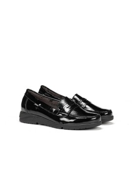 Mocassins penny loafers noirs FLUCHOS