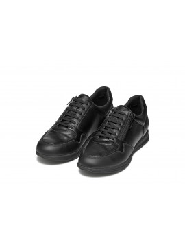 Baskets noires en cuir GEOX